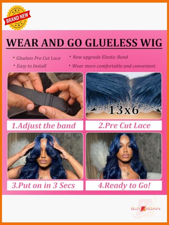 13x6 Body Wave Lace Front Wig Human Hair Wear Go Glueless 24 Inch main image 6
